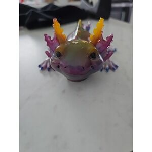 Handmade Resin Axolotl  Multi Colored Decoration Gift Paper Weight. 707